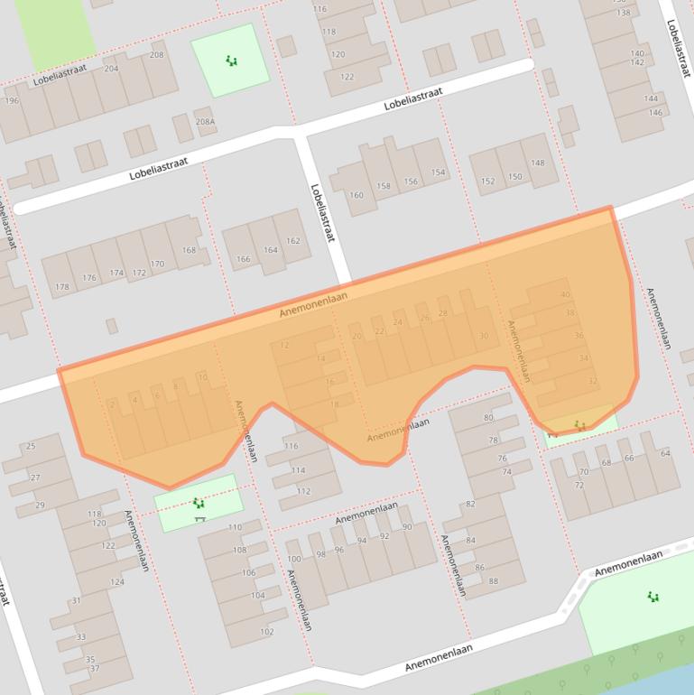 Kaart van postcodegebied 1616XR.