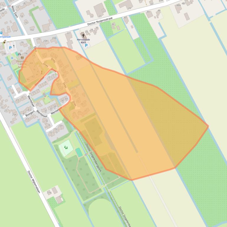 Kaart van postcodegebied 1617JX.