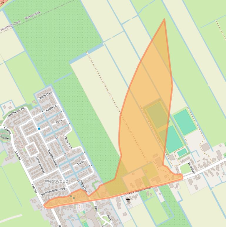 Kaart van postcodegebied 1617KA.