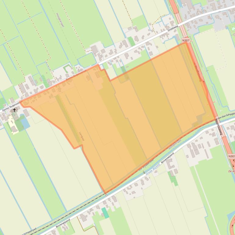 Kaart van postcodegebied 1617KE.