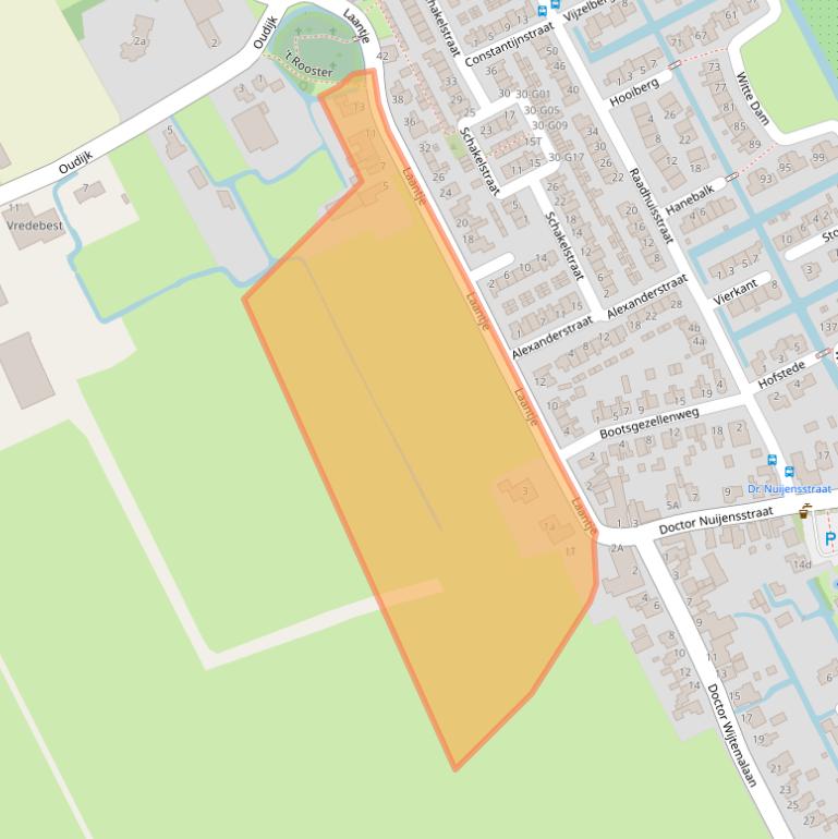 Kaart van postcodegebied 1617KL.