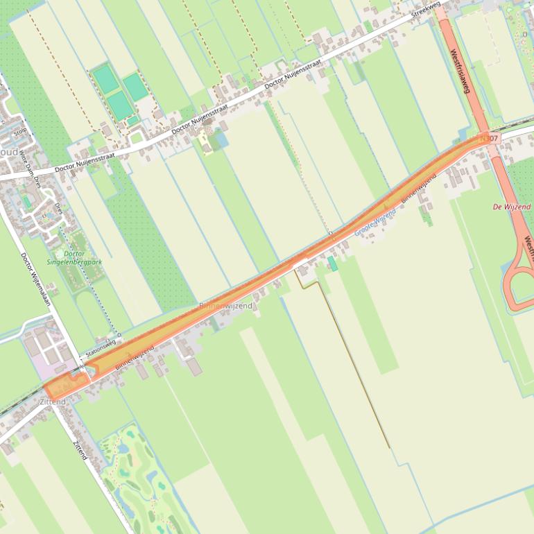 Kaart van postcodegebied 1617KT.