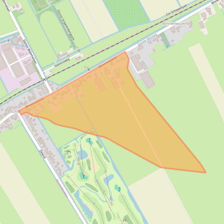 Kaart van postcodegebied 1617KV.