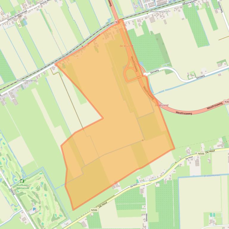 Kaart van postcodegebied 1617KX.
