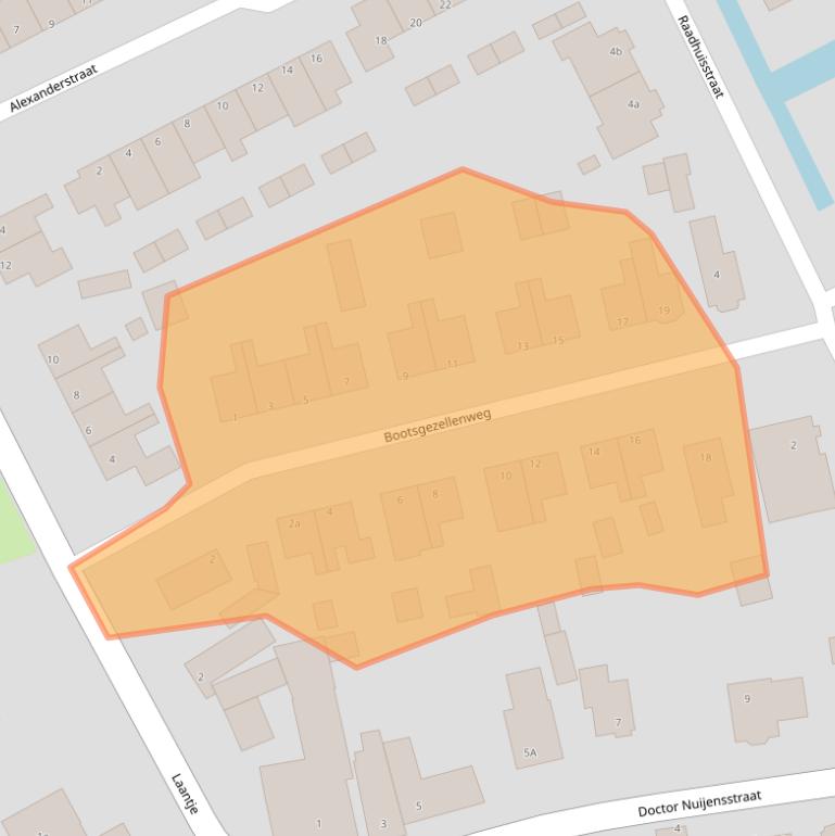 Kaart van postcodegebied 1617VA.