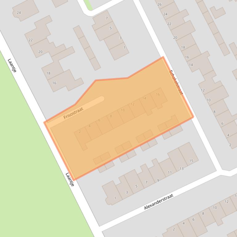 Kaart van postcodegebied 1617VH.