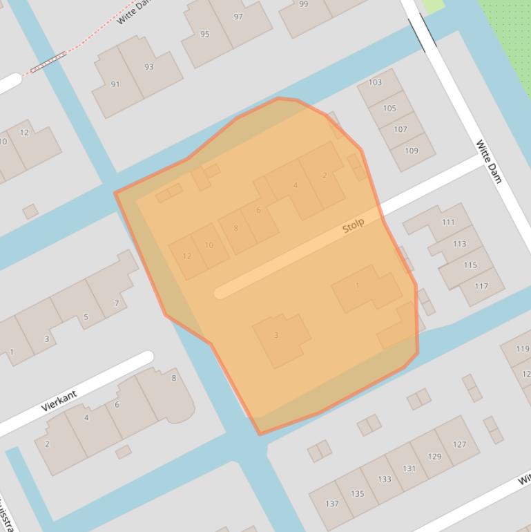 Kaart van postcodegebied 1617VK.