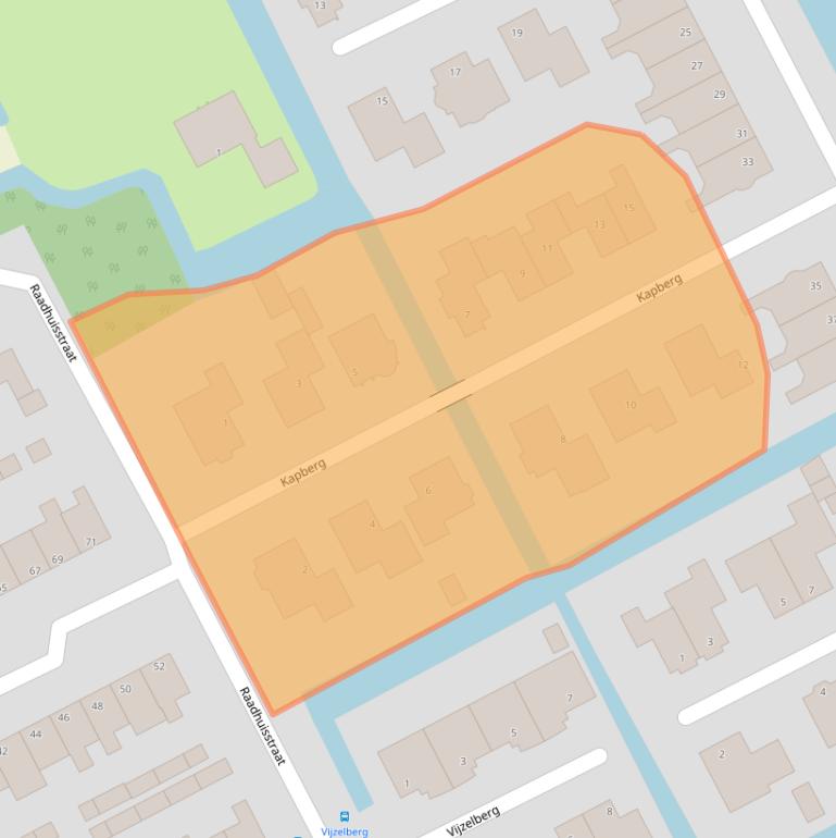 Kaart van postcodegebied 1617VP.