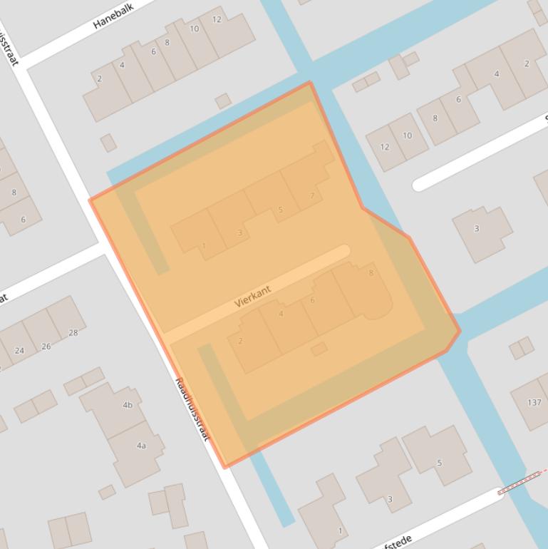 Kaart van postcodegebied 1617VV.