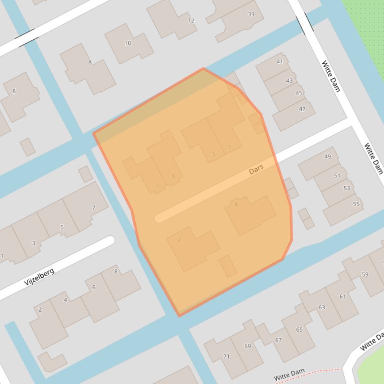 Kaart van postcodegebied 1617VZ.