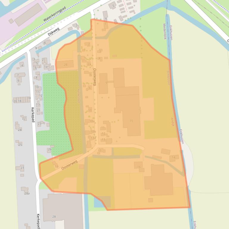 Kaart van postcodegebied 1619AC.