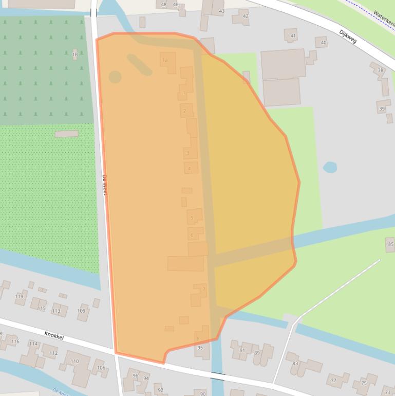 Kaart van postcodegebied 1619AM.