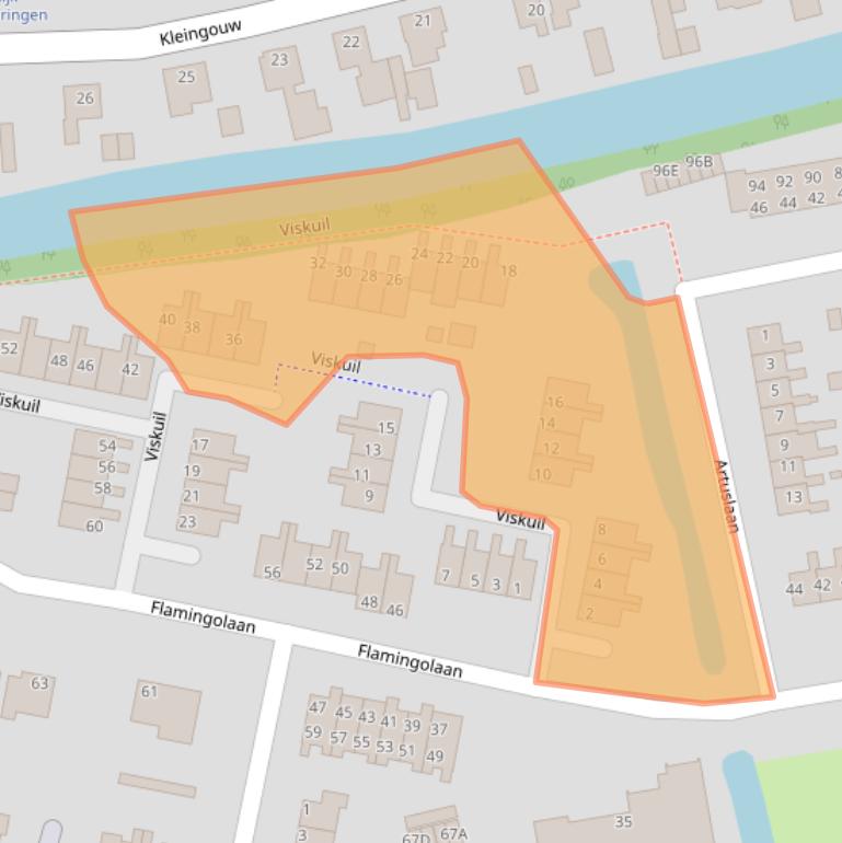 Kaart van postcodegebied 1619AT.