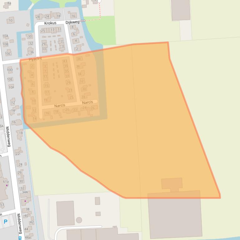 Kaart van postcodegebied 1619BC.