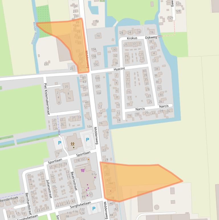 Kaart van postcodegebied 1619BM.