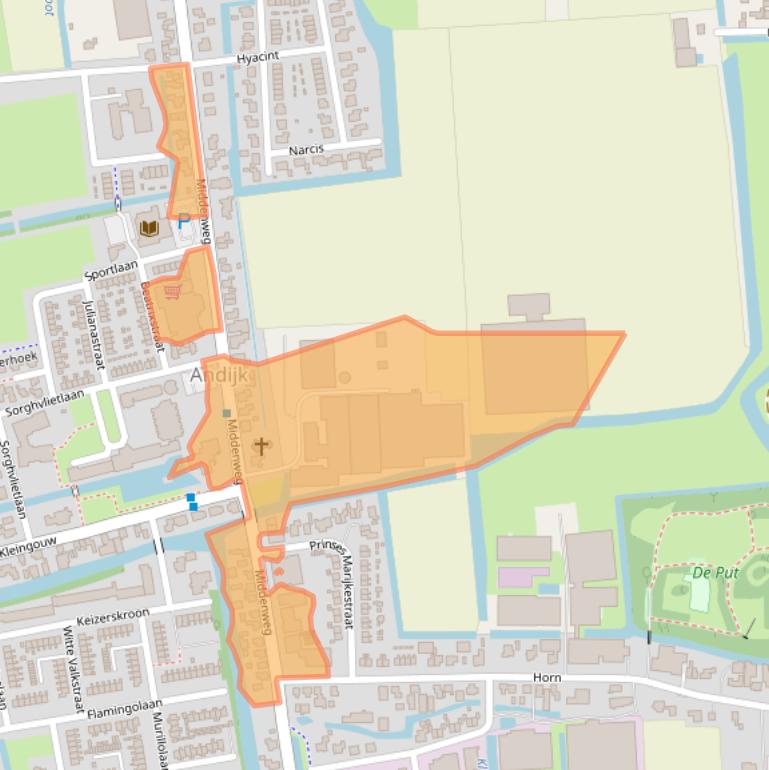 Kaart van postcodegebied 1619BN.