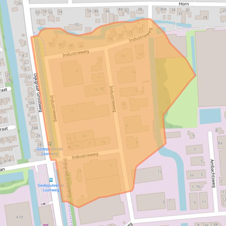 Kaart van postcodegebied 1619BZ.