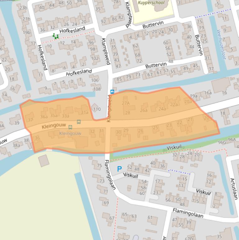 Kaart van postcodegebied 1619CB.