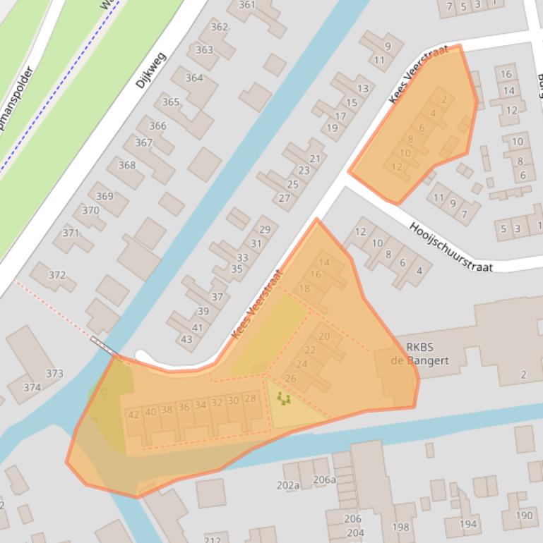 Kaart van postcodegebied 1619CS.