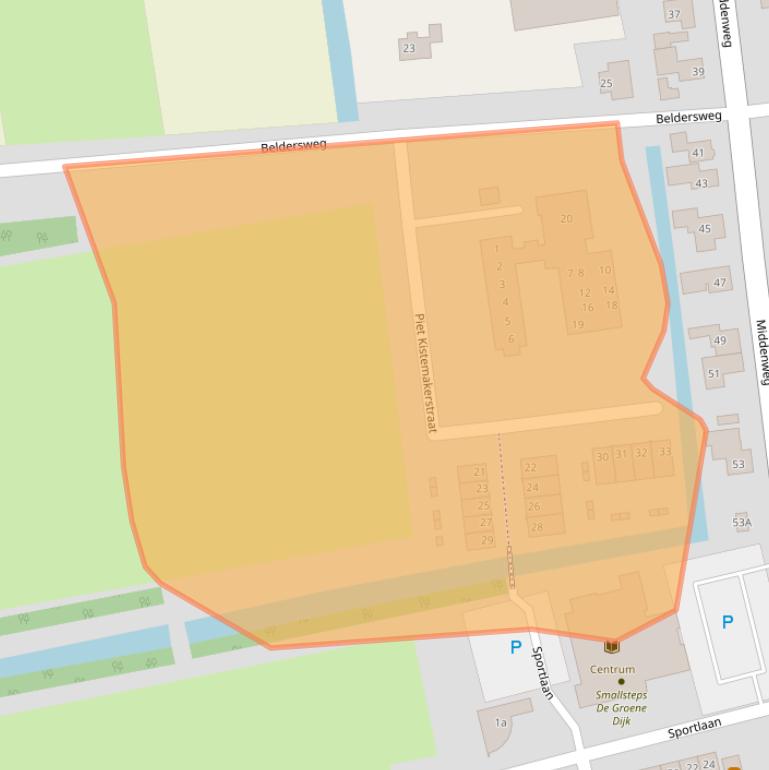 Kaart van postcodegebied 1619DX.