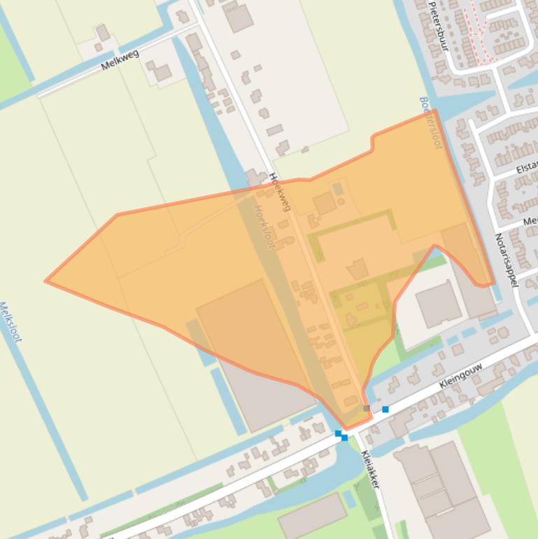 Kaart van postcodegebied 1619EC.