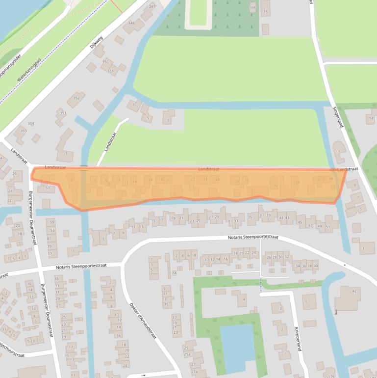 Kaart van postcodegebied 1619EZ.