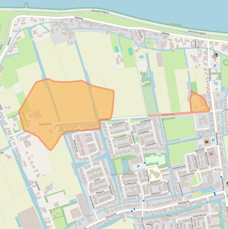 Kaart van postcodegebied 1619GC.