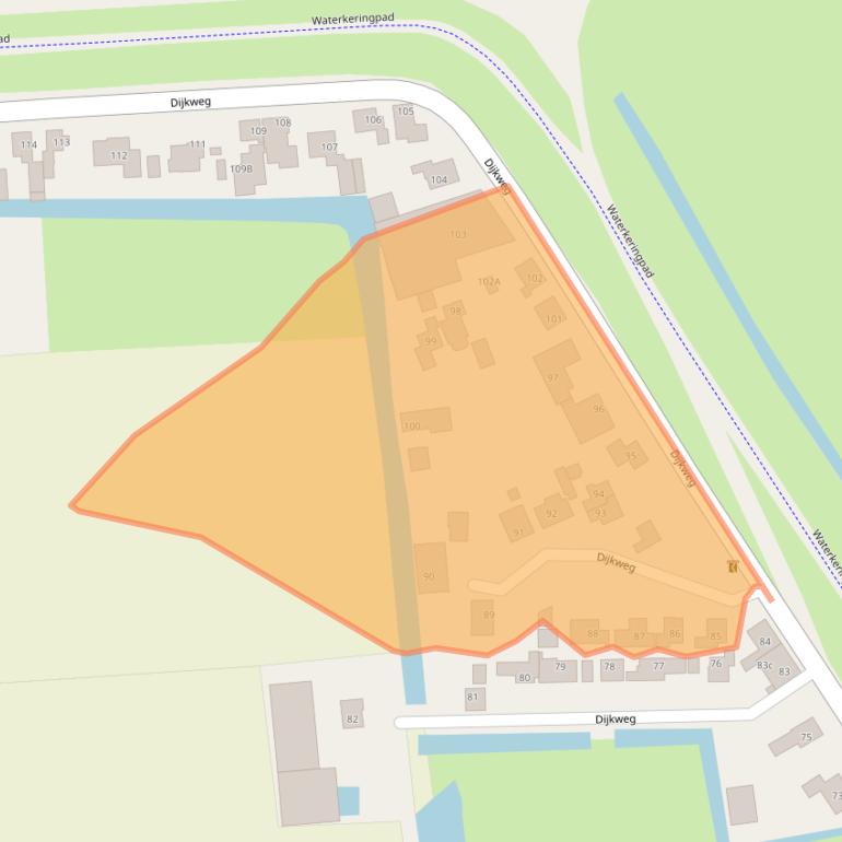 Kaart van postcodegebied 1619HE.