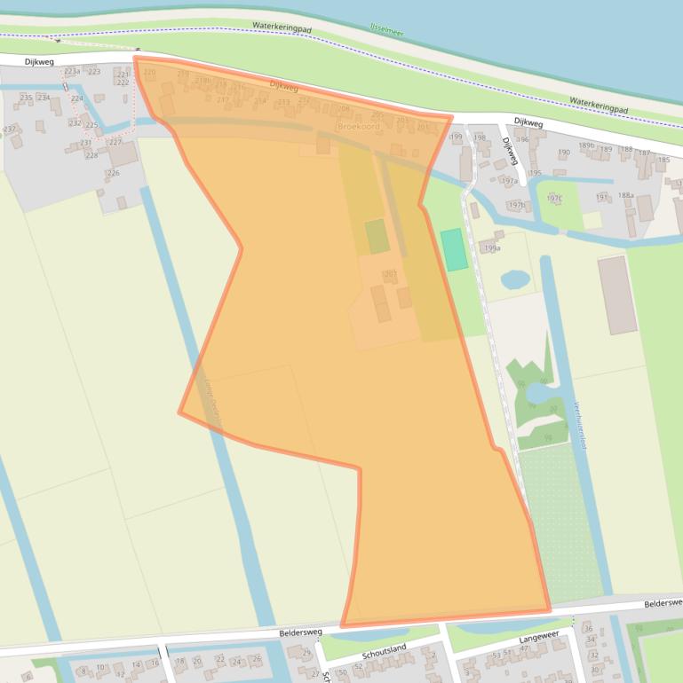 Kaart van postcodegebied 1619JB.