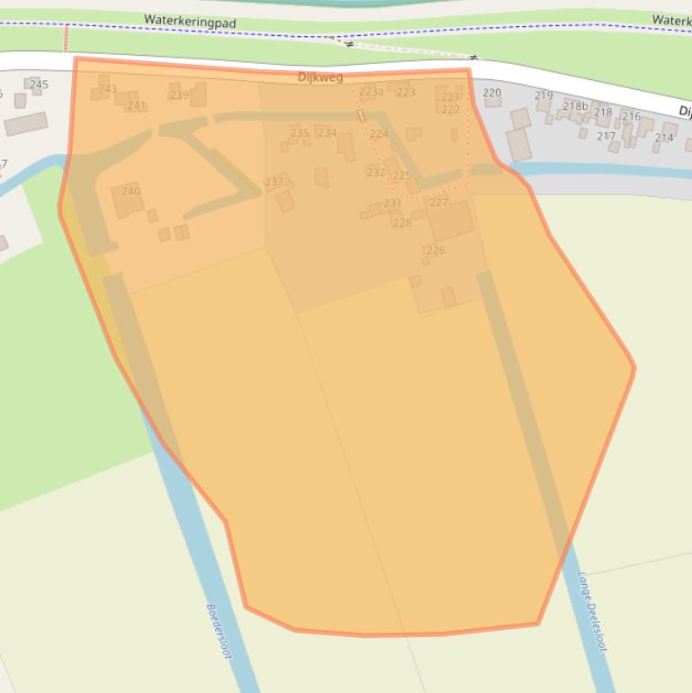 Kaart van postcodegebied 1619JC.