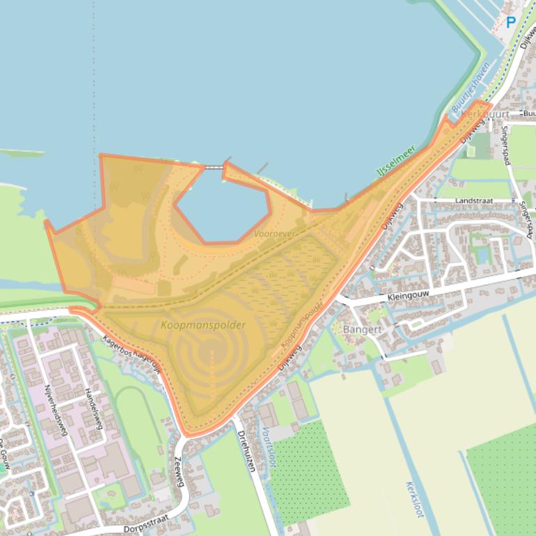 Kaart van postcodegebied 1619JV.