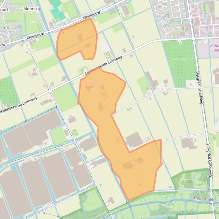 Kaart van postcodegebied 1619PG.