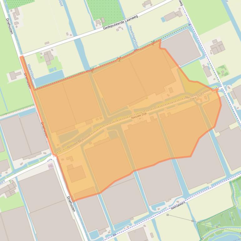 Kaart van postcodegebied 1619PK.
