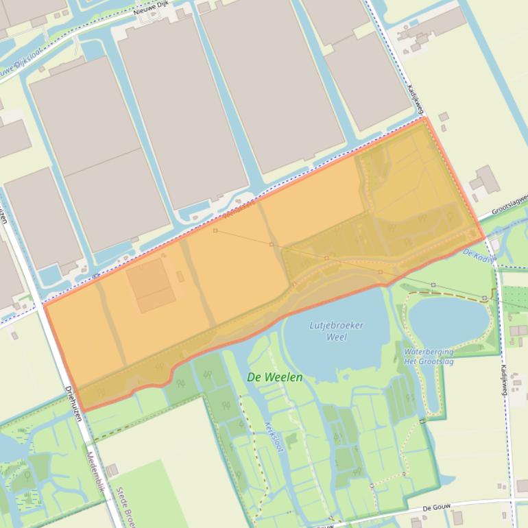 Kaart van postcodegebied 1619PM.