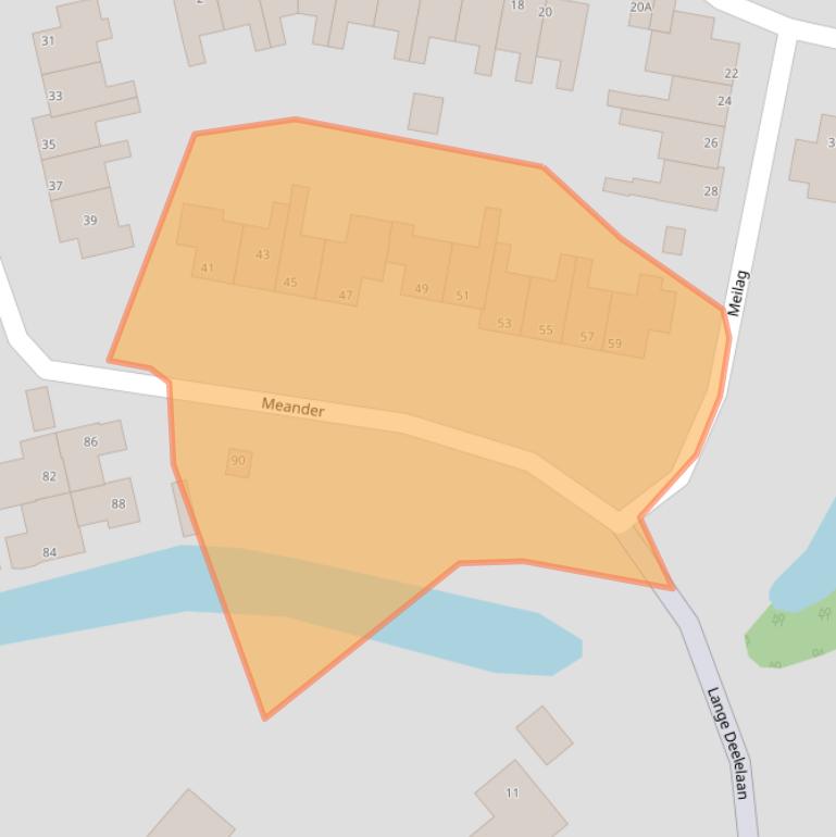 Kaart van postcodegebied 1619XR.