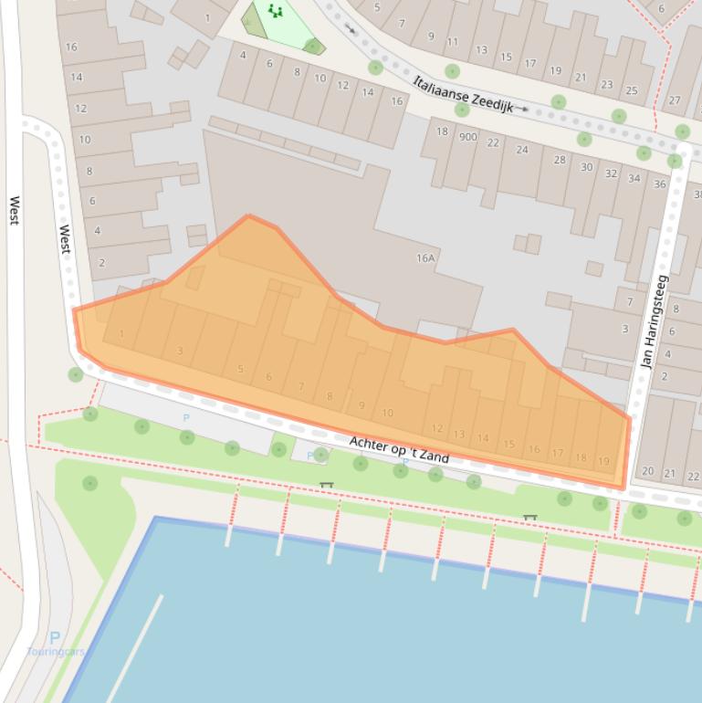 Kaart van postcodegebied 1621AB.