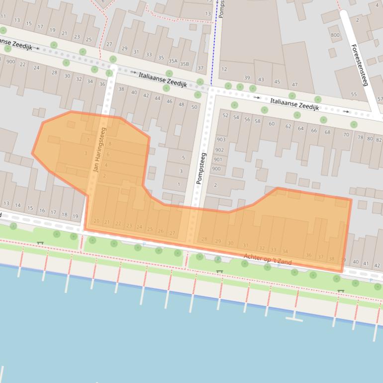 Kaart van postcodegebied 1621AC.