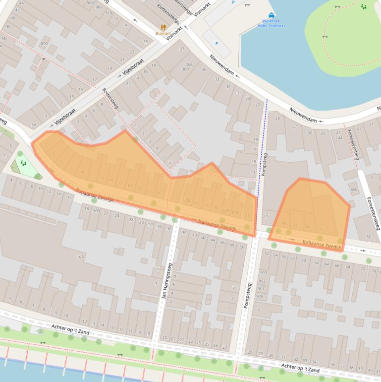 Kaart van postcodegebied 1621AE.
