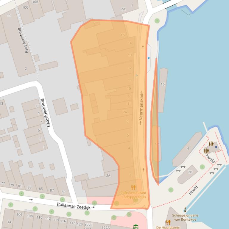 Kaart van postcodegebied 1621AN.