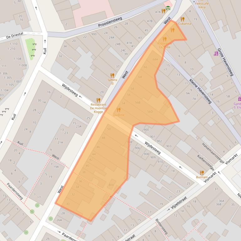 Kaart van postcodegebied 1621AW.