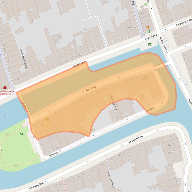 Kaart van postcodegebied 1621BE.