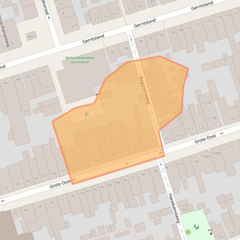 Kaart van postcodegebied 1621BT.