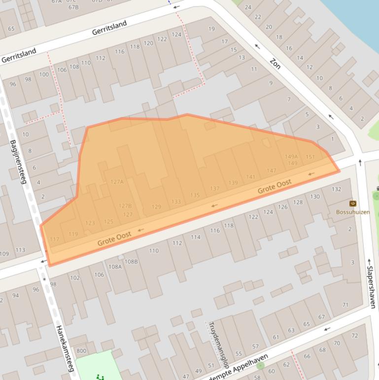 Kaart van postcodegebied 1621BV.