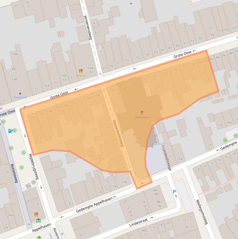 Kaart van postcodegebied 1621BX.