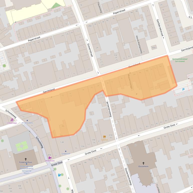 Kaart van postcodegebied 1621CC.
