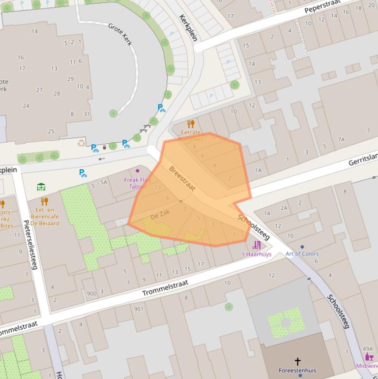 Kaart van postcodegebied 1621CG.