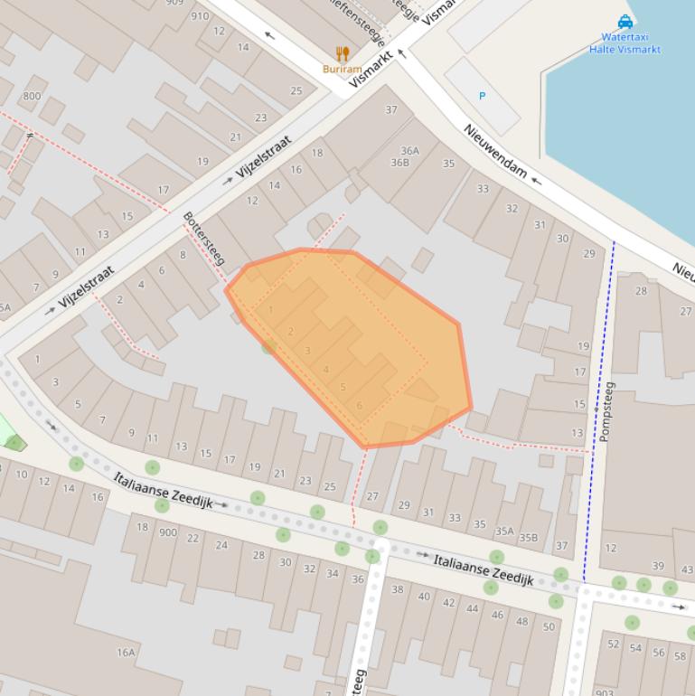 Kaart van postcodegebied 1621DA.