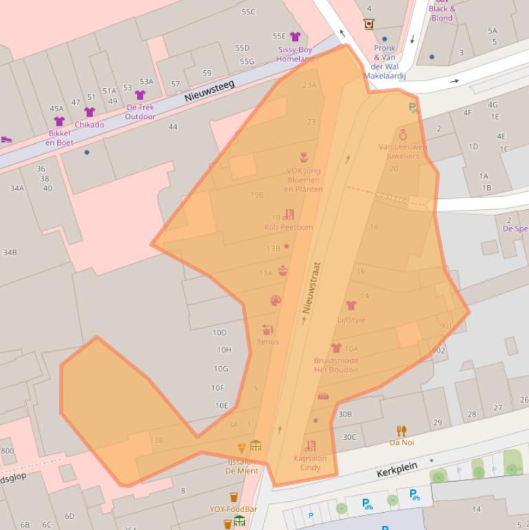 Kaart van postcodegebied 1621EA.