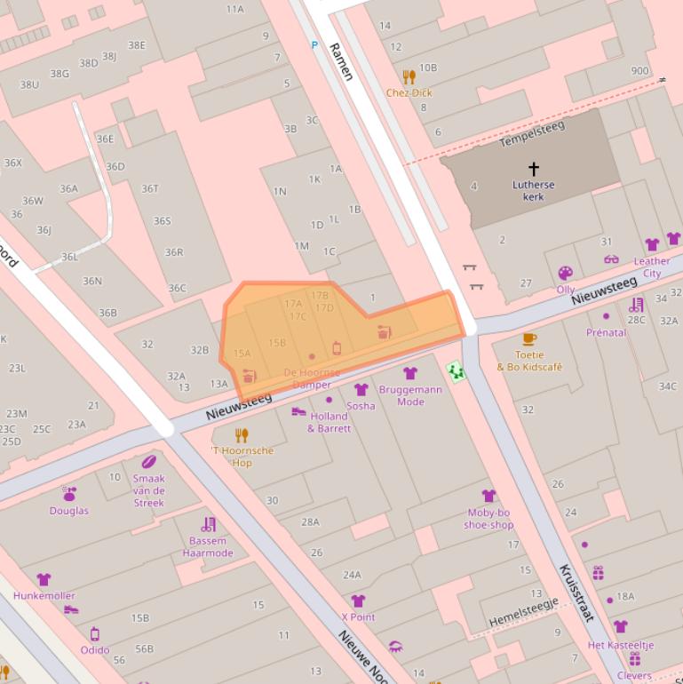 Kaart van postcodegebied 1621EB.
