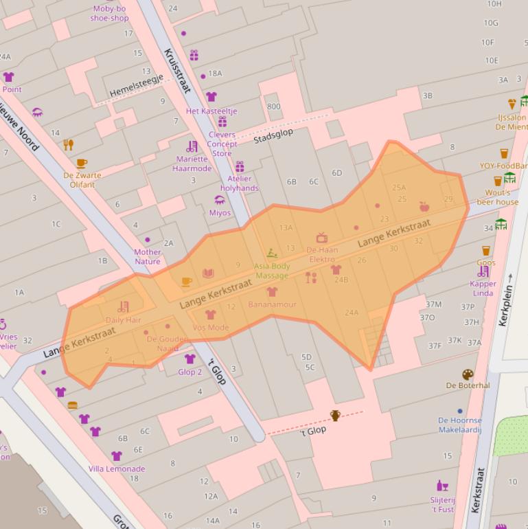 Kaart van postcodegebied 1621EG.